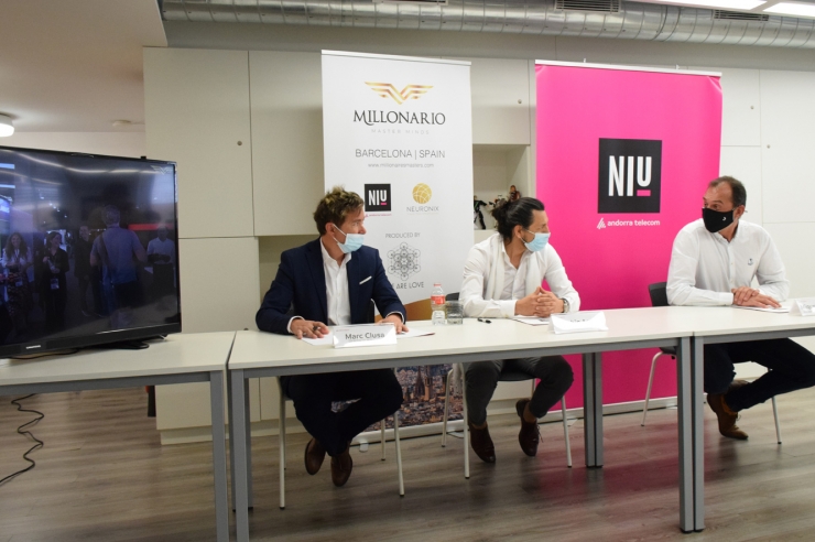 Presentació del conveni entre el NIU i Millonario Master Minds.